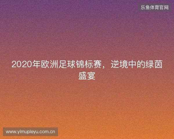 2020年欧洲足球锦标赛，逆境中的绿茵盛宴